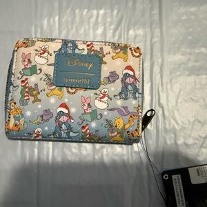 Winnie the Pooh Christmas Loungefly Wallet NWT